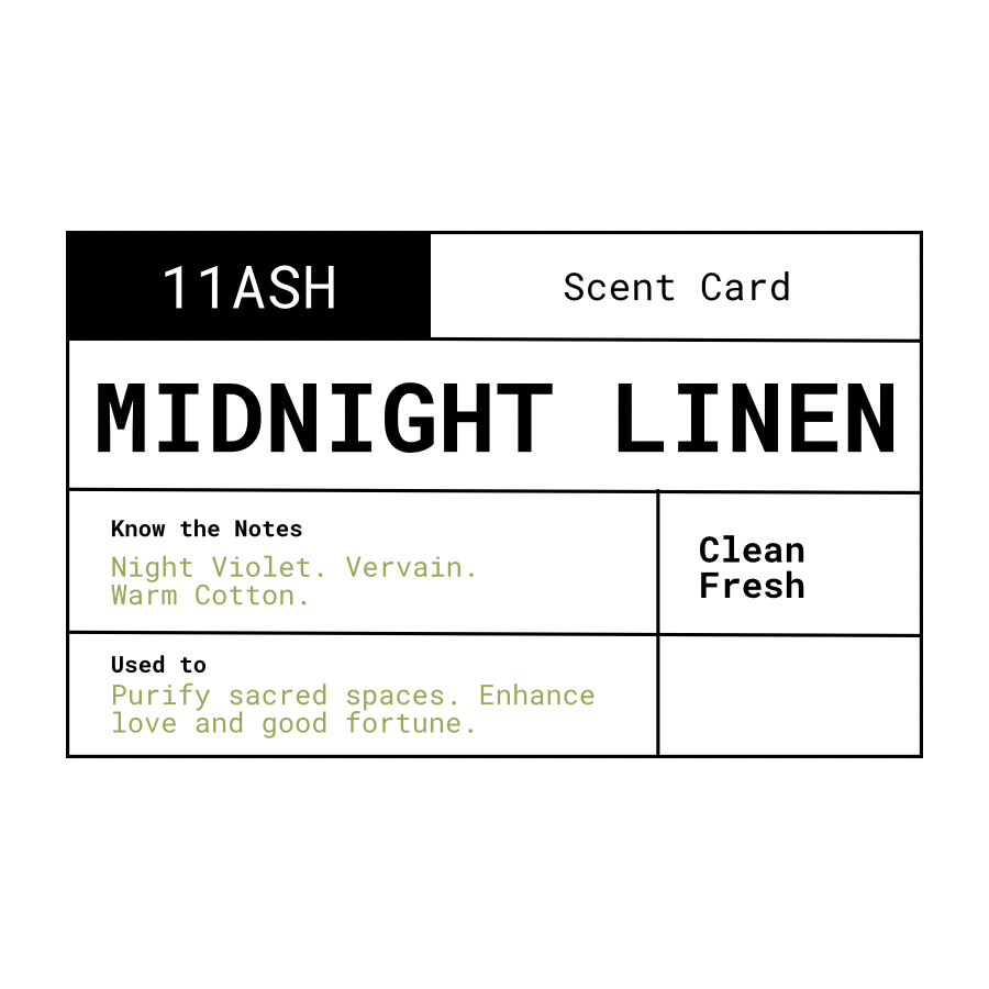 Midnight Linen | Charcoal Incense Cones