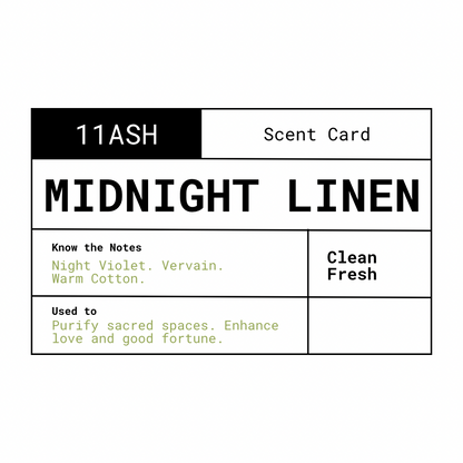 Midnight Linen | Charcoal Incense Cones